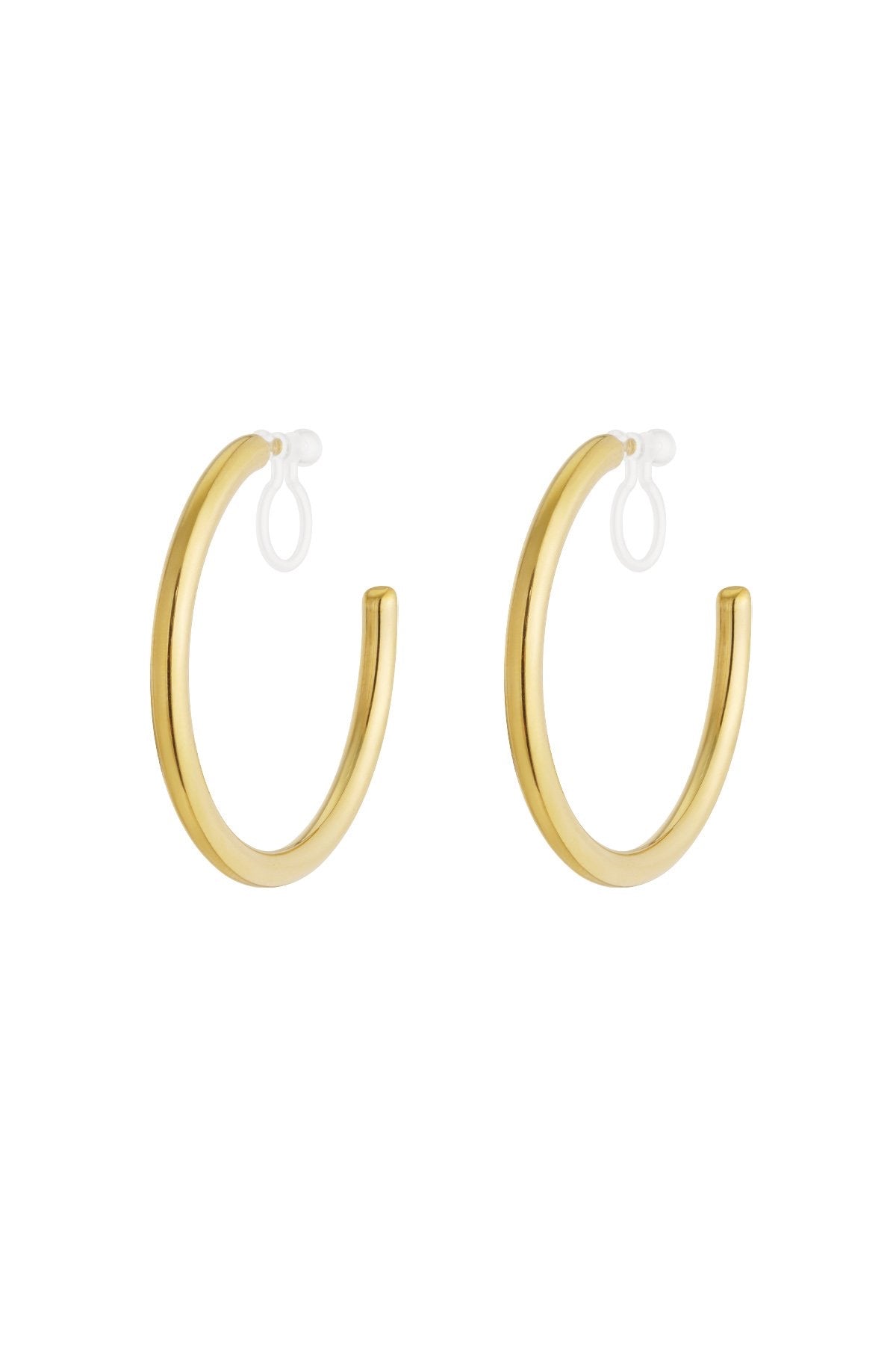 Clip big hoops gold