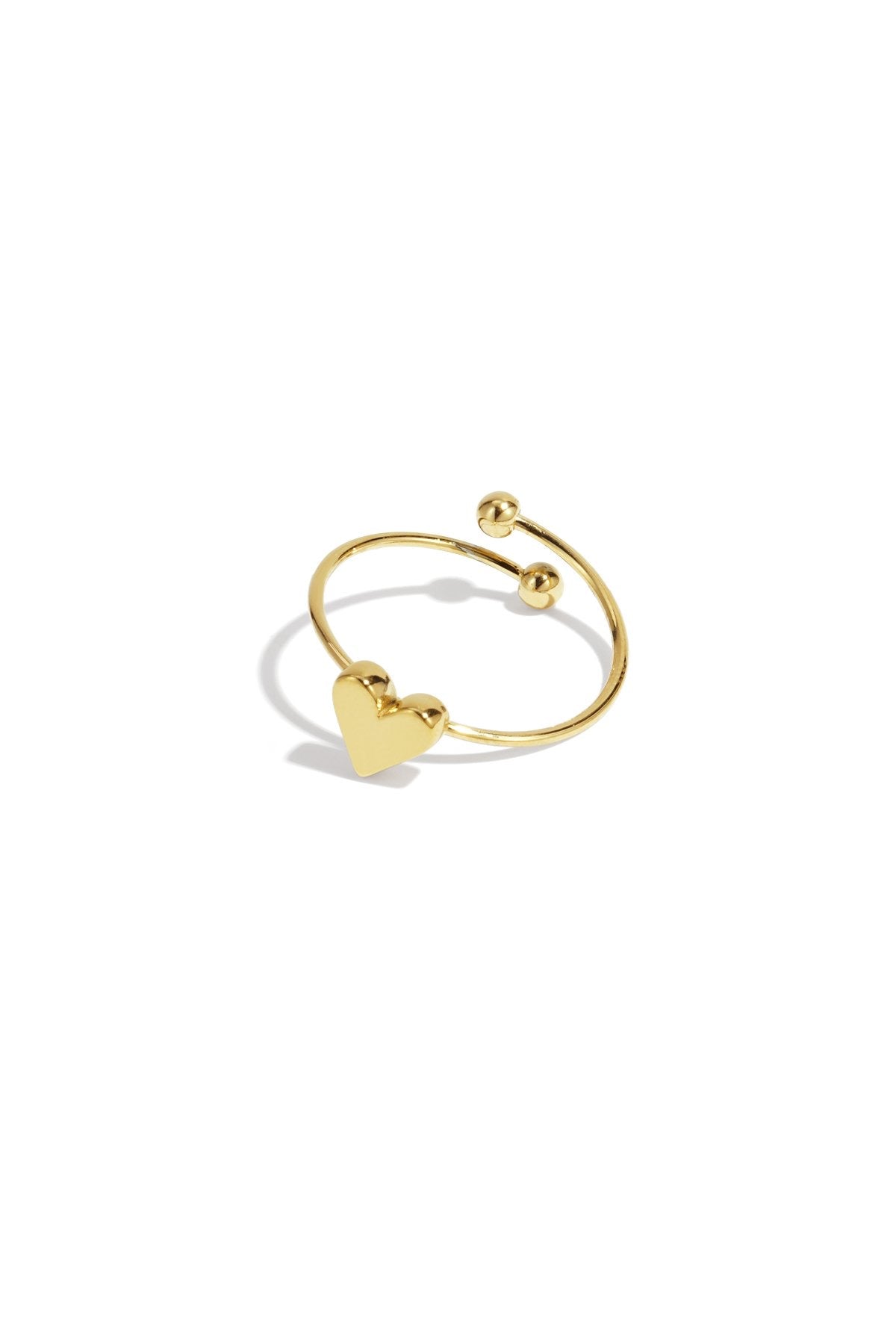 Mini heart ring gold