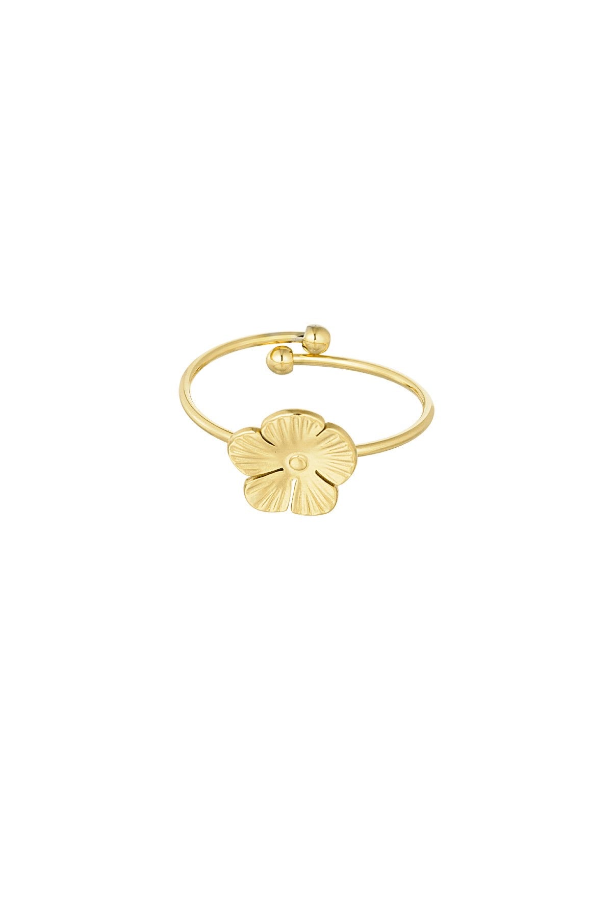 Mini flower ring gold