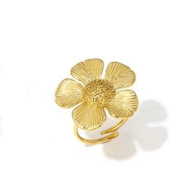 Sunflower ring gold