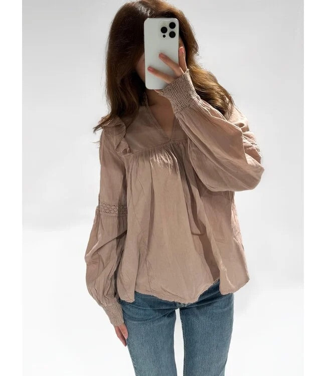 Louise blouse brown