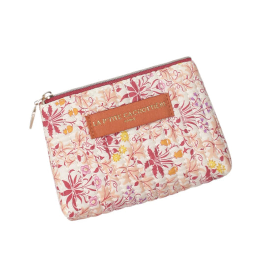Portemonnee pink orange flowers