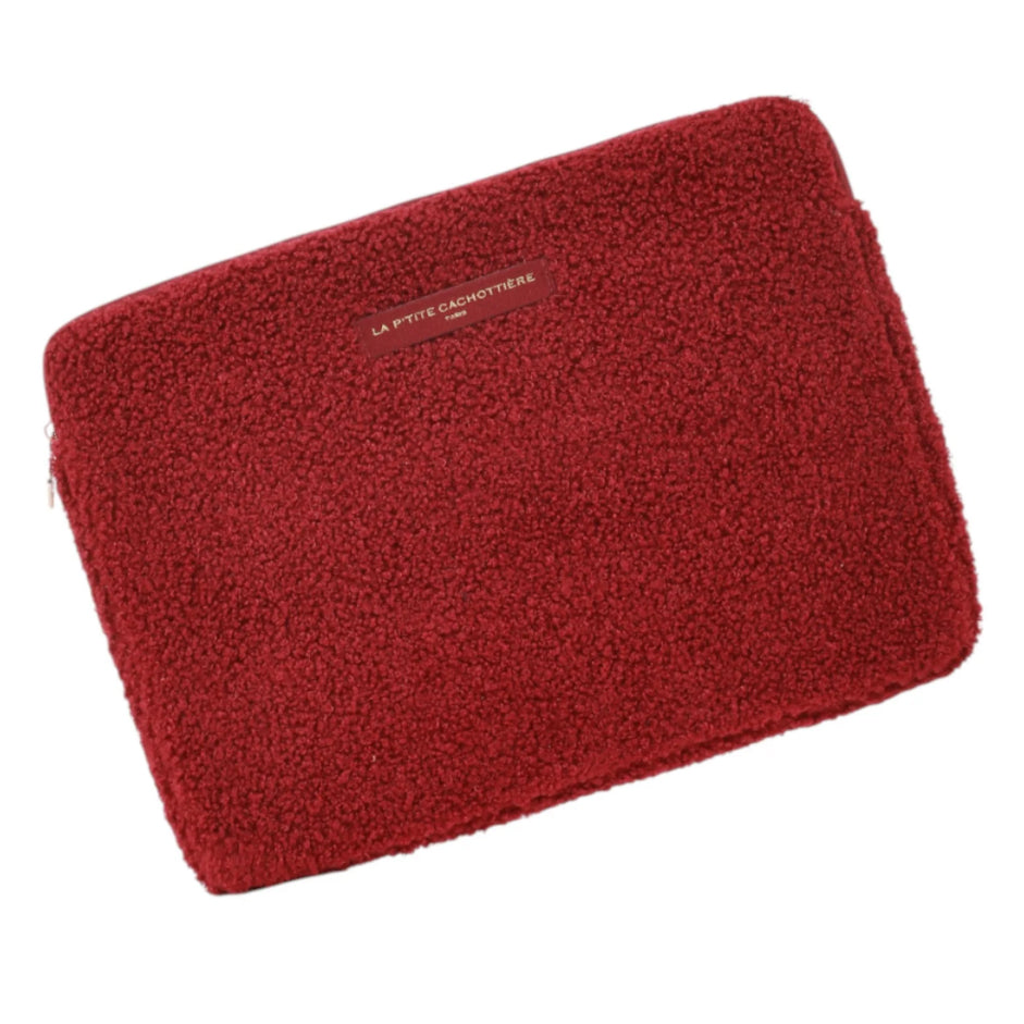 Laptophoes teddy bordeaux 13inch