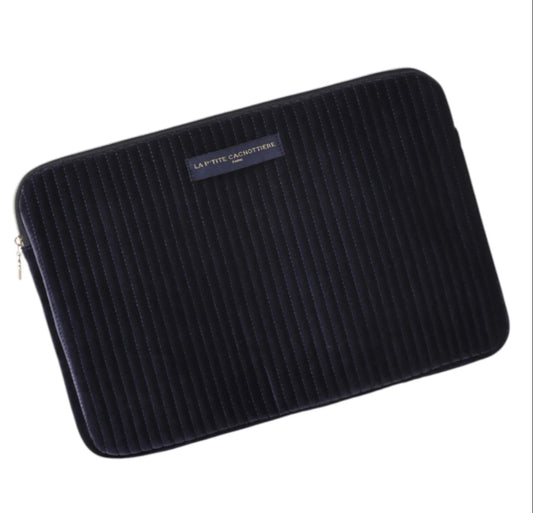 Laptophoes velvet 13inch navy