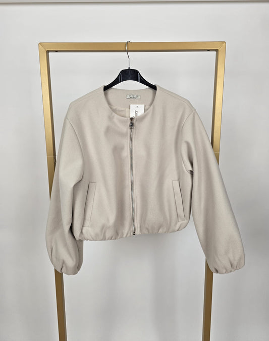 Bomber jacket beige