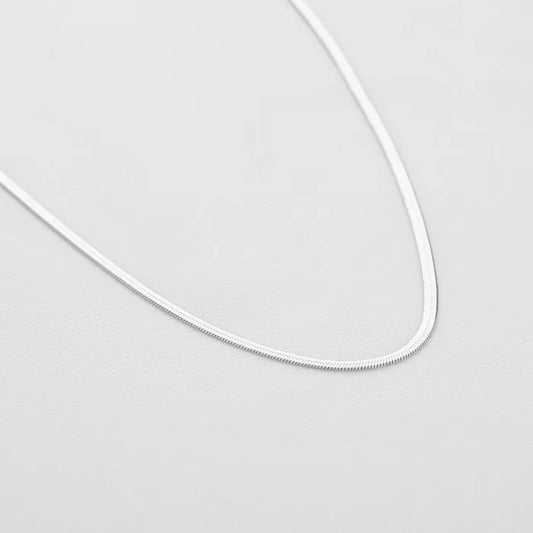 Plated necklace silver