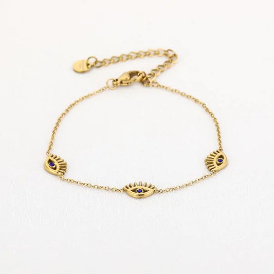 Eye bracelet gold
