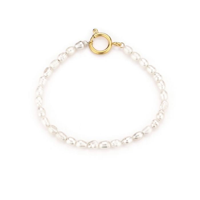 Pearl bracelet gold