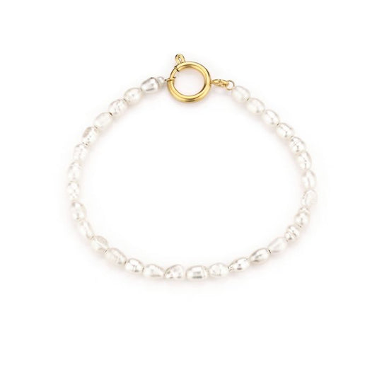Pearl bracelet gold