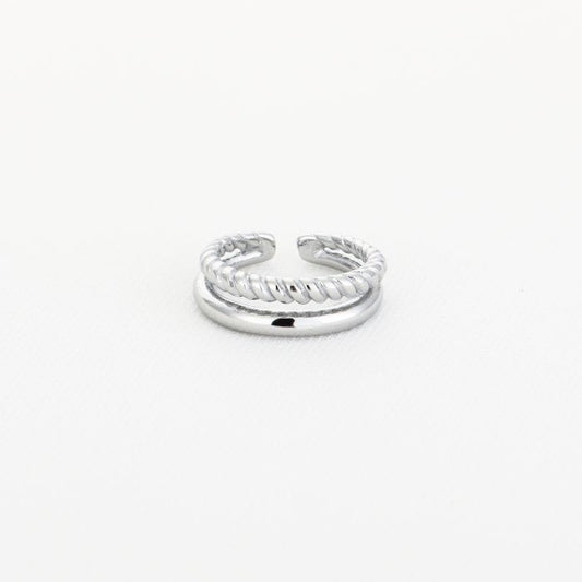 Double ring silver