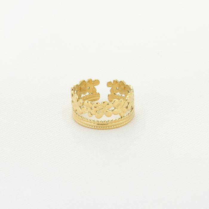 Double flower ring