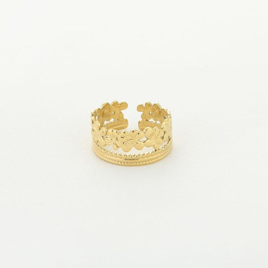 Double flower ring
