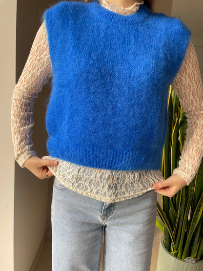 Kanten topje off white