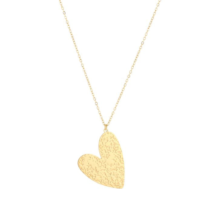 Heart necklace gold