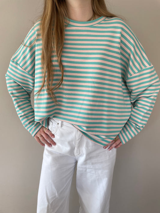 Stripes t-shirt aqua