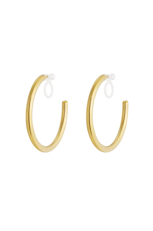 Clip big hoops gold