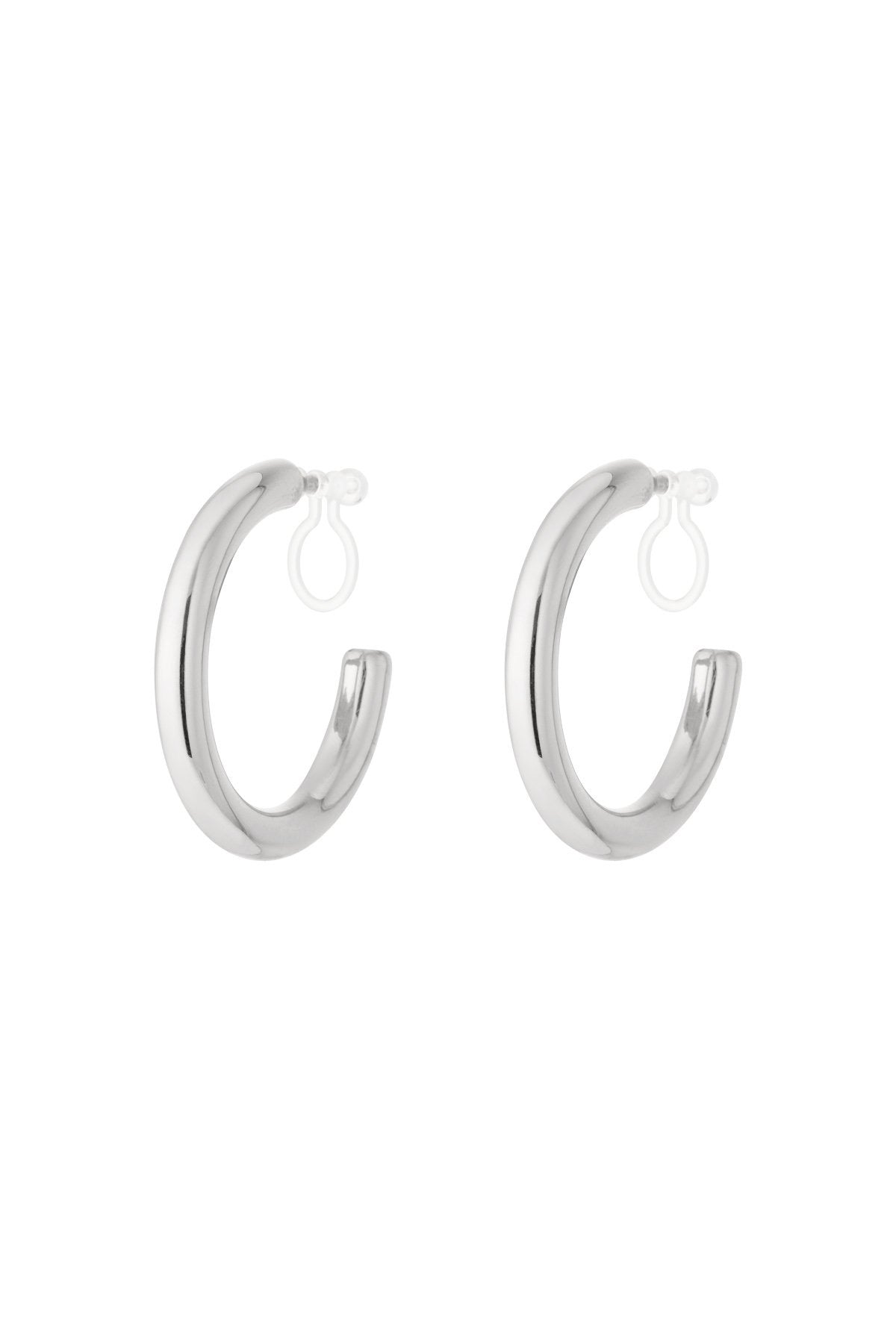 Clip hoops silver