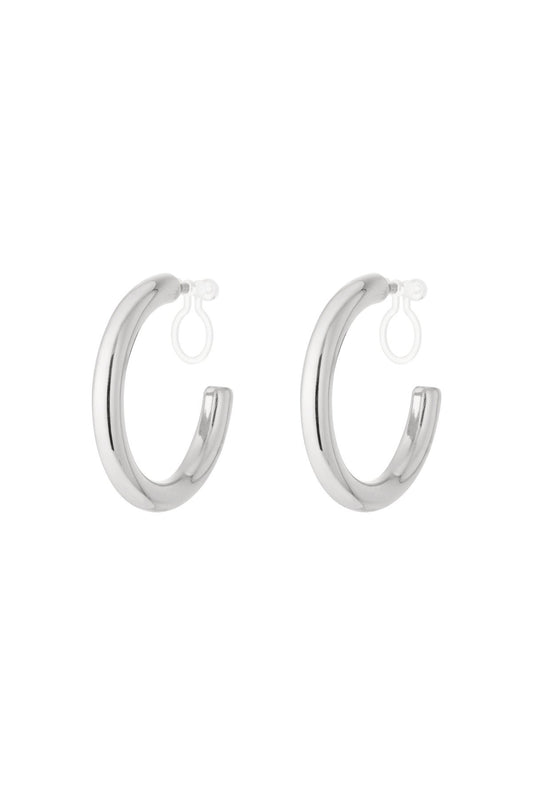 Clip hoops silver