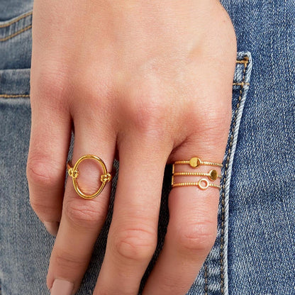 Hoop ring gold