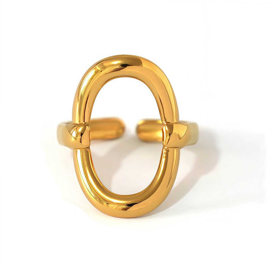 Big hoop ring gold