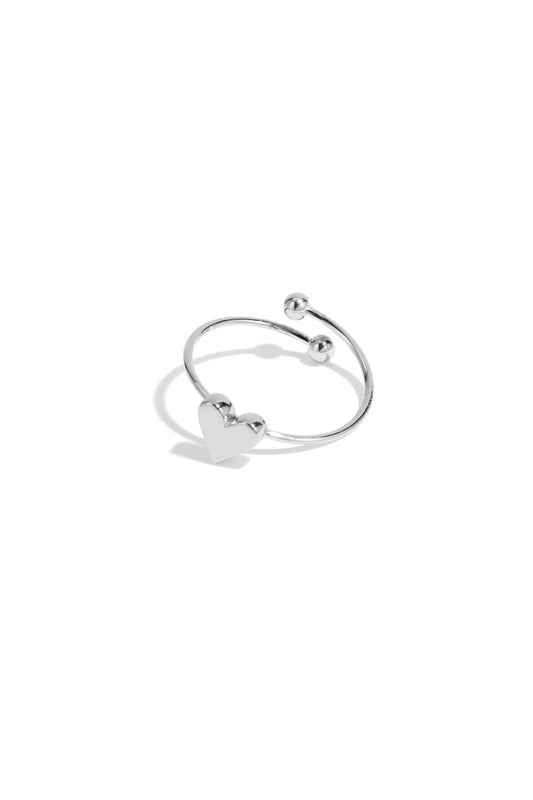 Mini heart ring silver