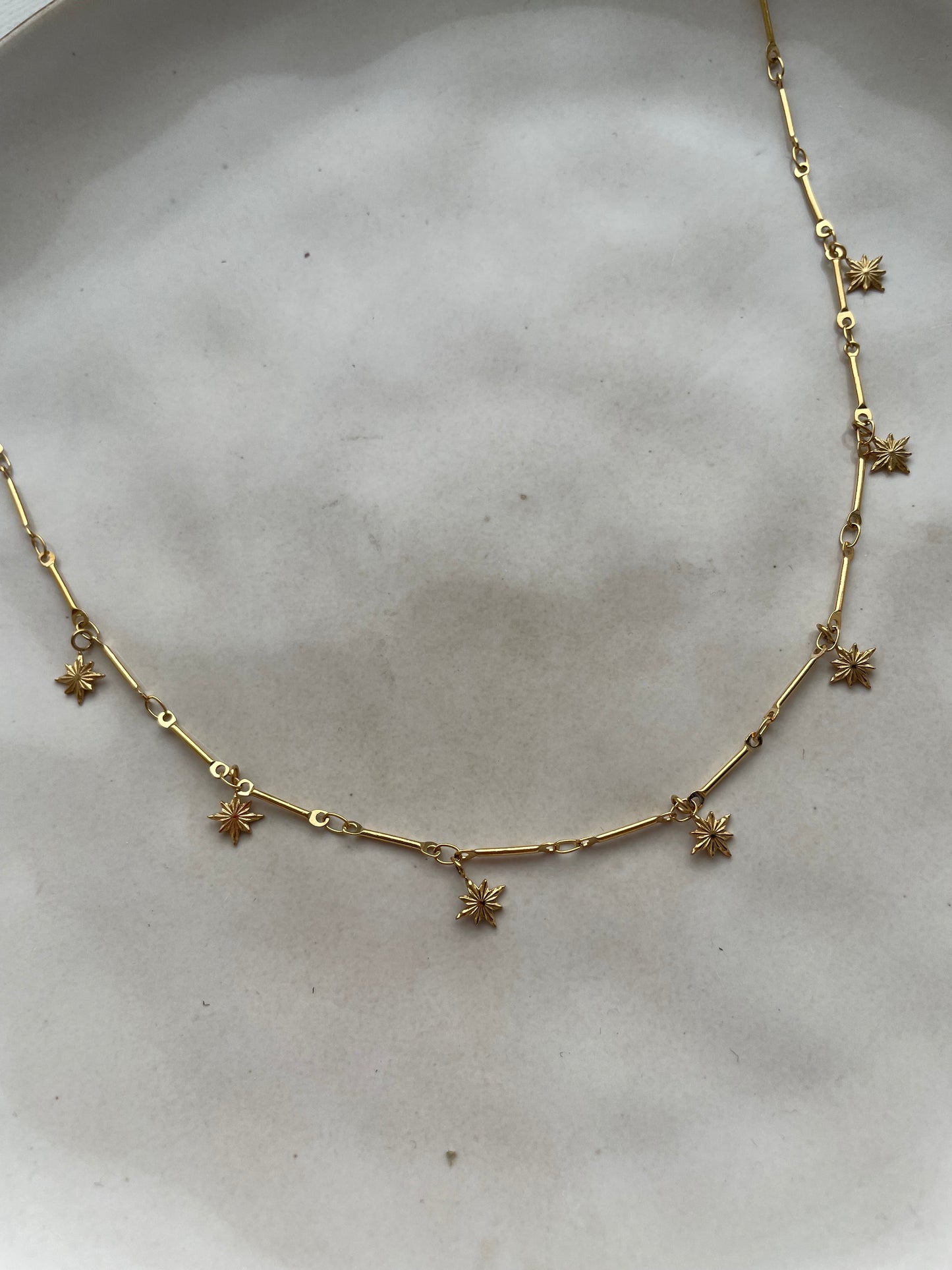 Poolster necklace gold