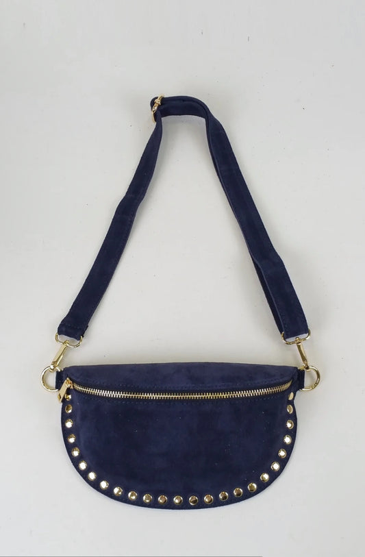 Golden studs bag navy