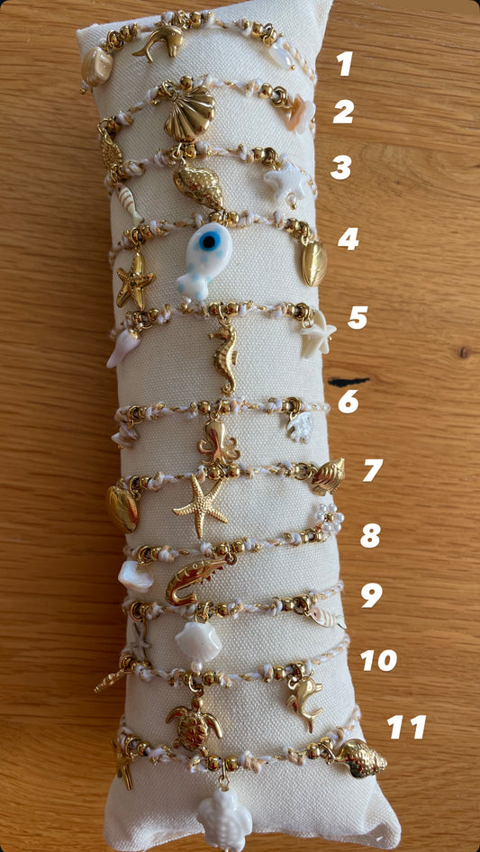 Beach bracelet gold