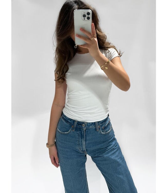 Basic top white