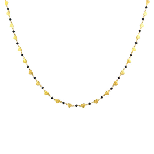 Hearts necklace black