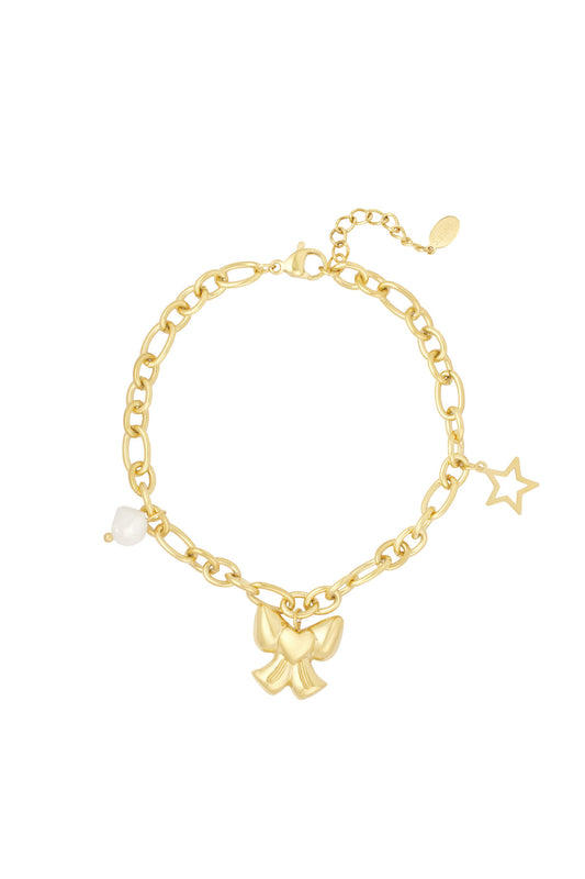 Bow bracelet gold