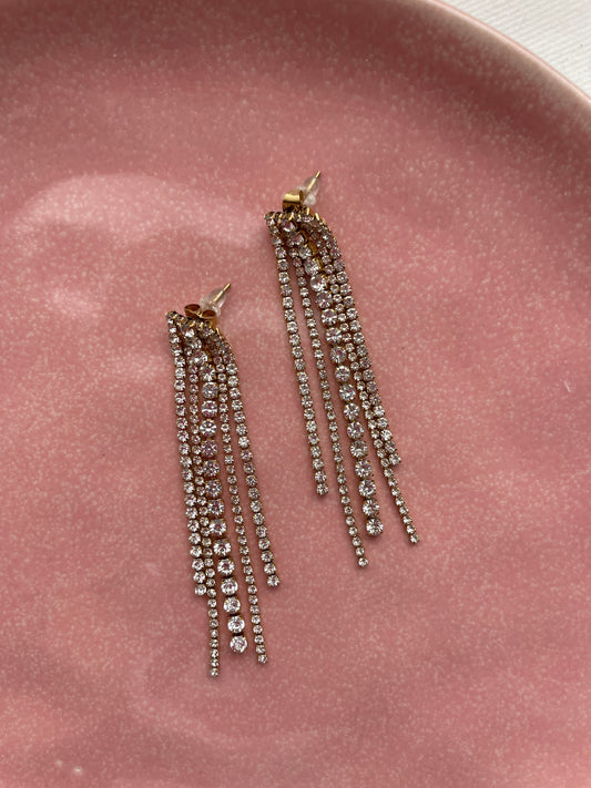 Diamonds earrings gold
