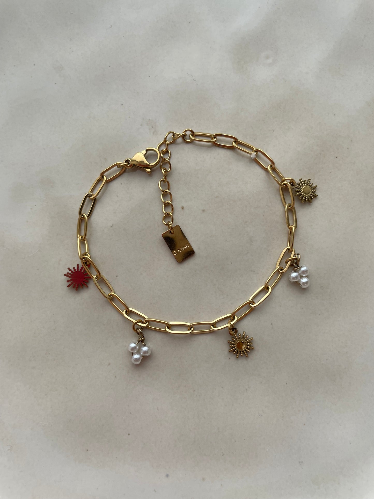 Sunshine pearl bracelet gold